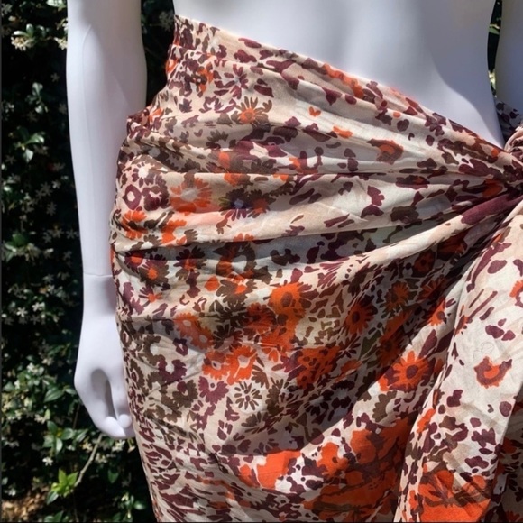 💋NWT “ON the island” Italian Designer Made Unique Side Tie Sarong Cover-Up - Picture 7 of 15